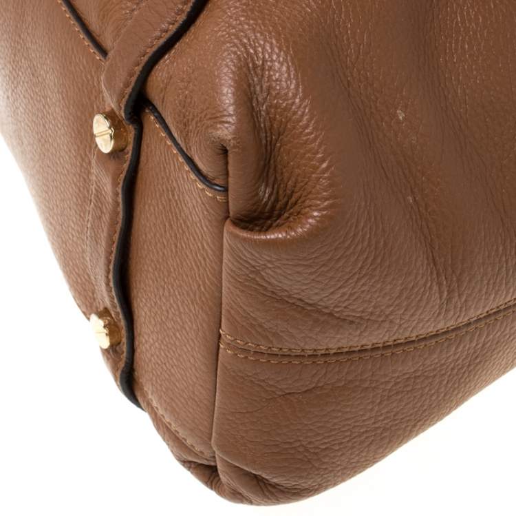 Pre Owned MICHAEL Michael Kors Tan Leather Bedford Satchel
