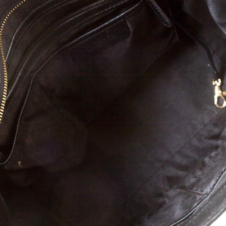 Pre Owned Michael Michael Kors Black Leather Medium Selma Studded Tote