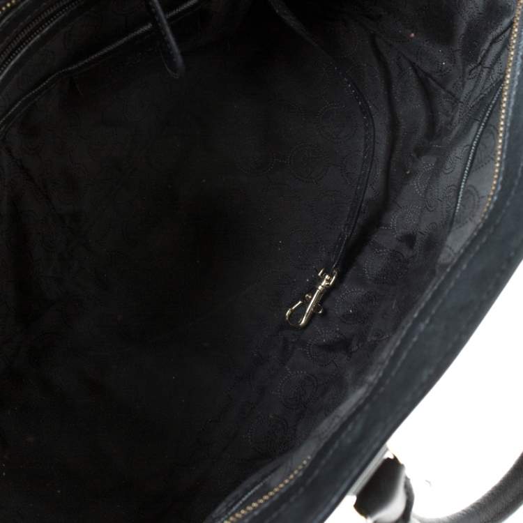 Pre Owned Michael Kors Black Saffiano Leather Medium Selma Tote