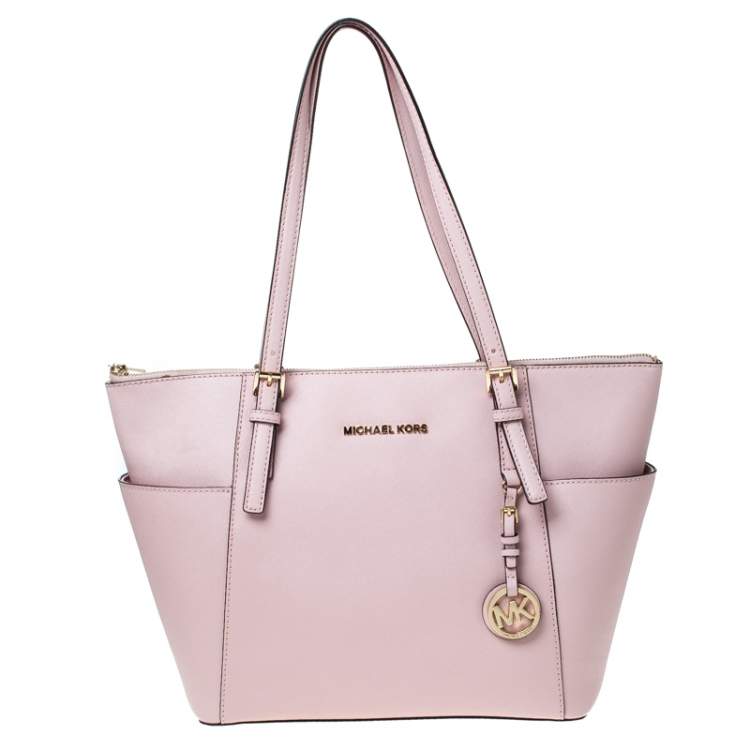 michael kors jet set tote pink