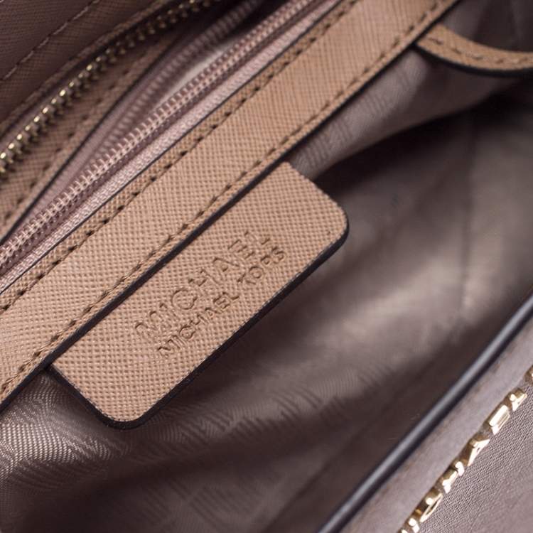 Pre Owned MICHAEL Michael Kors Brown Leather Medium Selma Crossbody Bag 