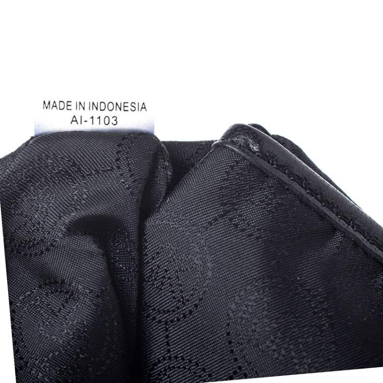 Pre Owned MICHAEL Michael Kors Black/Blue Leather Hobo