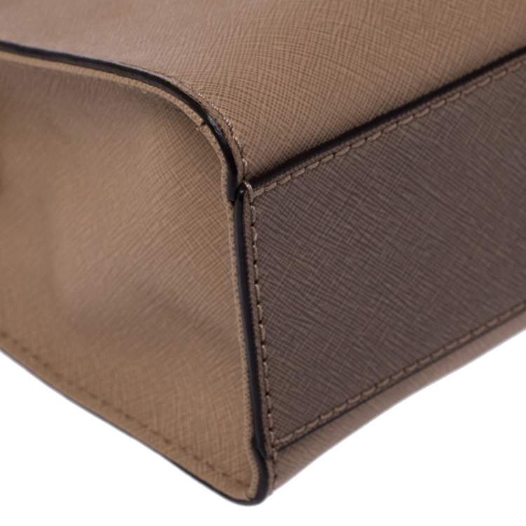 مملوكة مسبقًا MICHAEL Michael Kors Brown Leather Small Hamilton Crossbody Bag