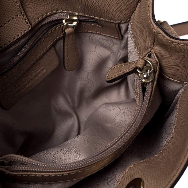 مملوكة مسبقًا MICHAEL Michael Kors Brown Leather Small Hamilton Crossbody Bag