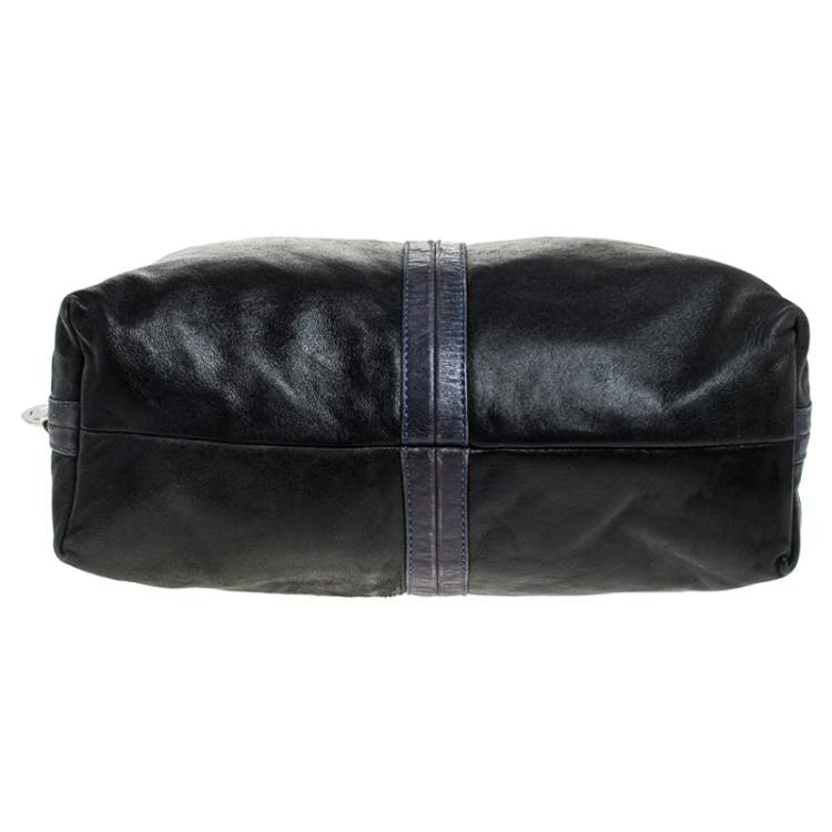 Pre Owned MICHAEL Michael Kors Black/Blue Hobo 