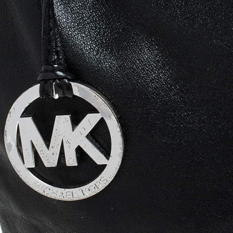 Pre Owned MICHAEL Michael Kors Black/Blue Hobo 