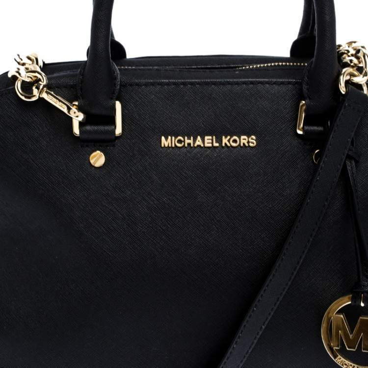 Pre Owned MICHAEL Michael Kors Black Chain Satchel