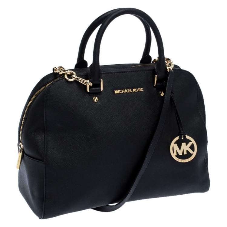 Pre Owned MICHAEL Michael Kors Black Chain Satchel
