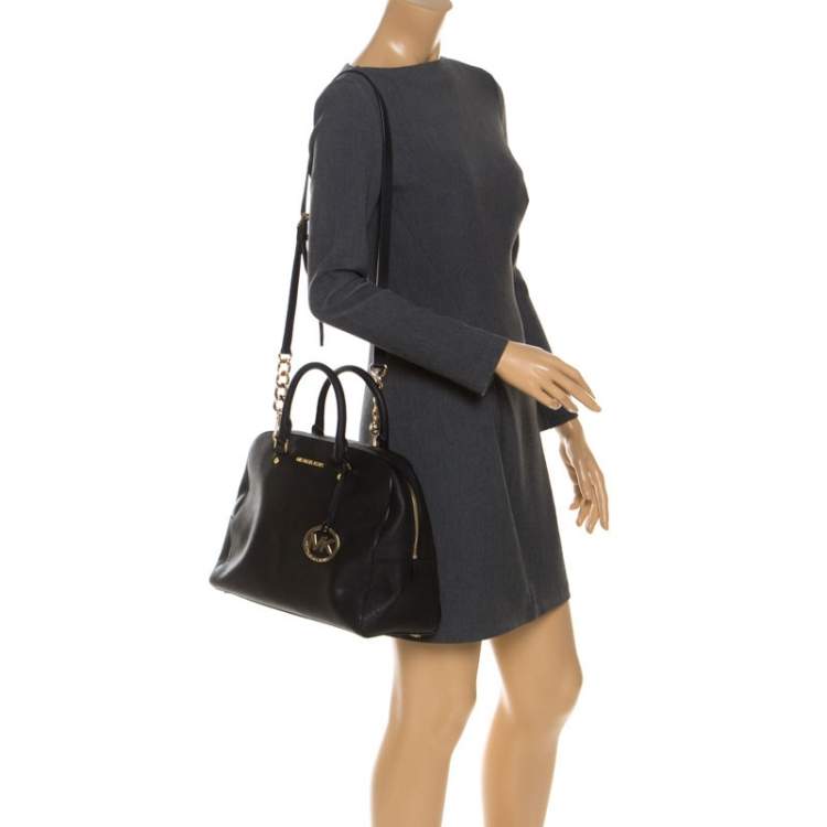 Pre Owned MICHAEL Michael Kors Black Chain Satchel