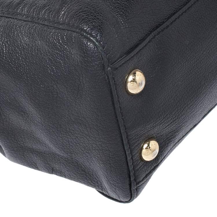 Pre Owned MICHAEL Michael Kors Black Leather Hamilton Tote