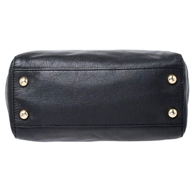 Pre Owned MICHAEL Michael Kors Black Leather Hamilton Tote