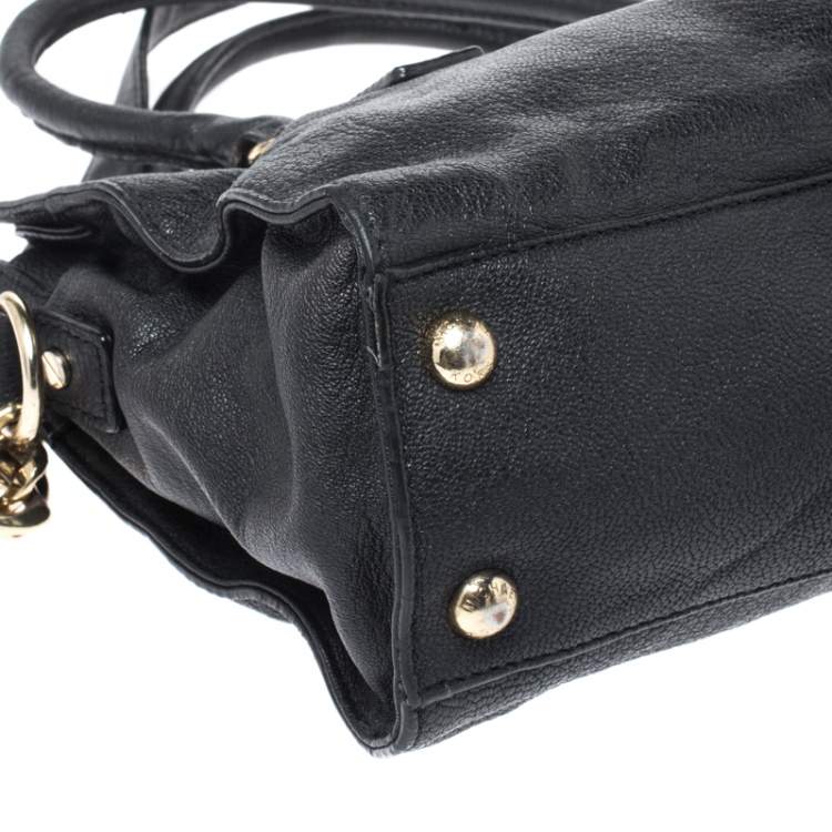 Pre Owned MICHAEL Michael Kors Black Leather Hamilton Tote