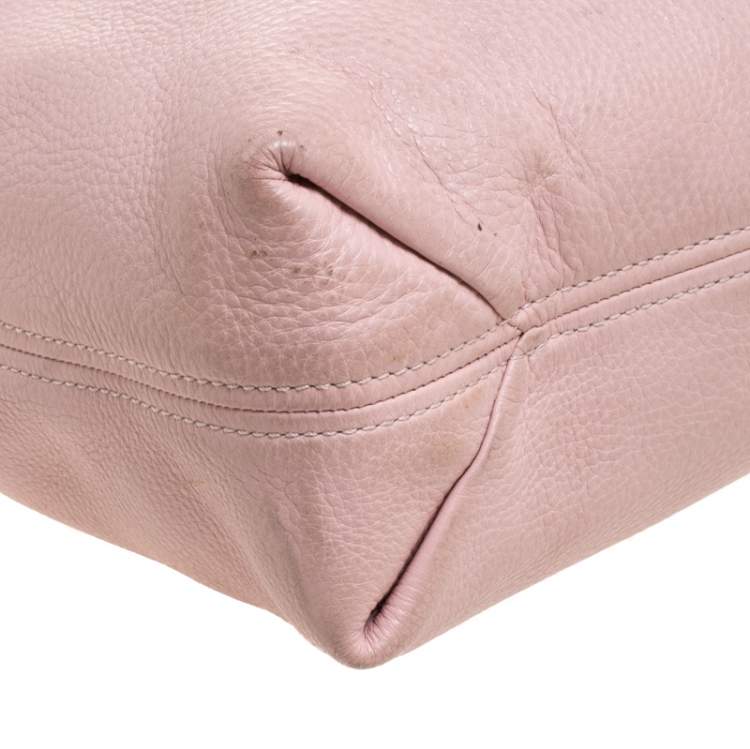 Pre Owned MICHAEL Michael Kors Pink Leather Tassel Hobo