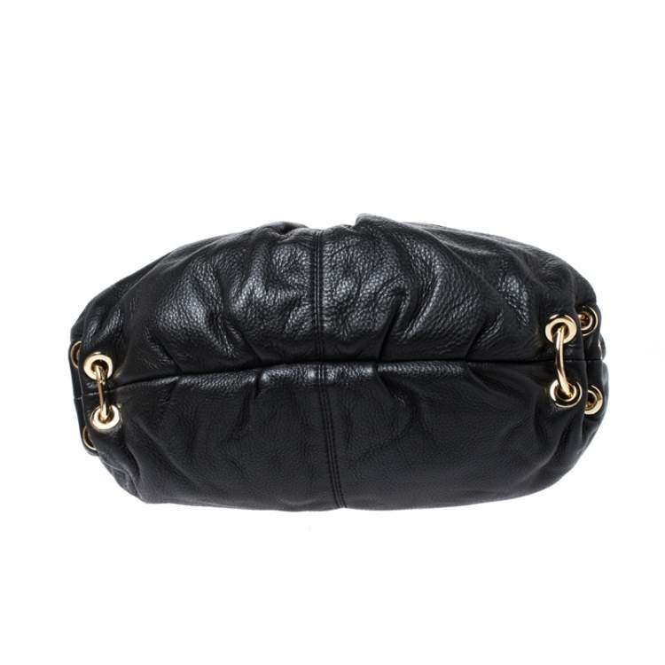 مملوكة مسبقًا Michael Kors Black Leather Large Layton Hobo