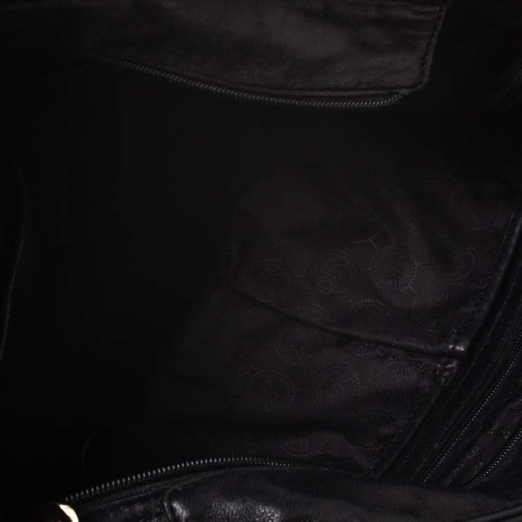 Pre Owned MICHAEL Michael Kors Black Leather Susannah Tote