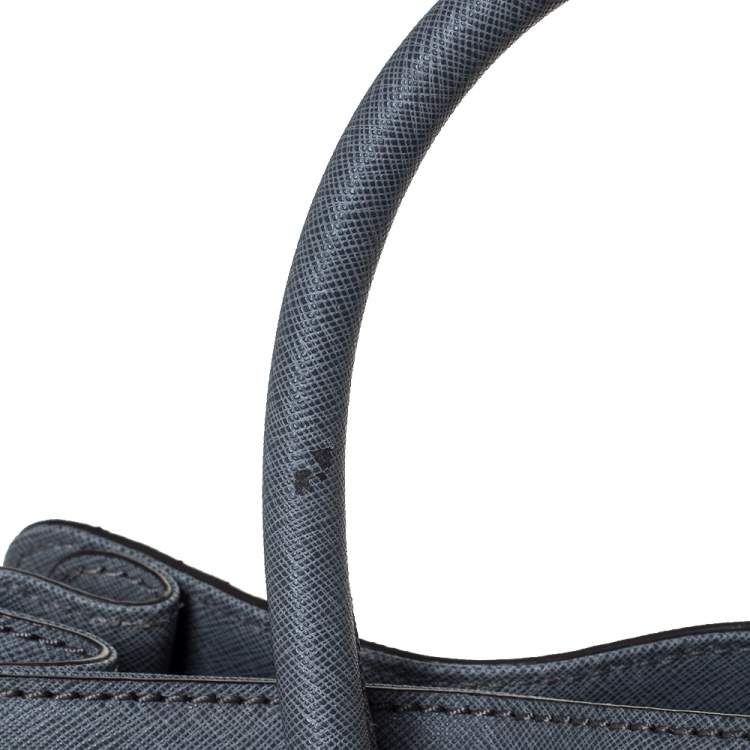 Pre Owned MICHAEL Michael Kors Grey Leather Large Hamilton North South Tote