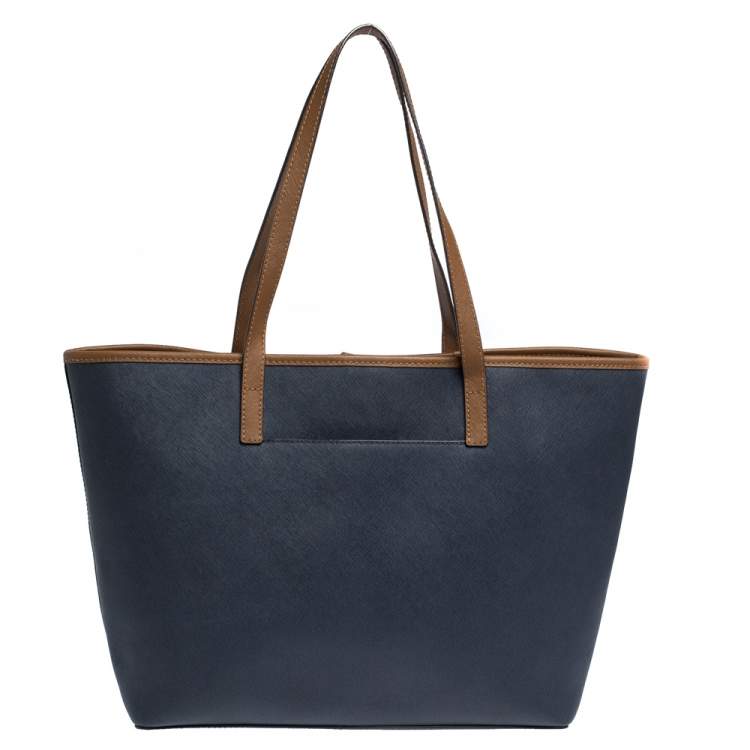 Pre Owned MICHAEL Michael Kors Multicolor Leather Colorblock Travel Tote