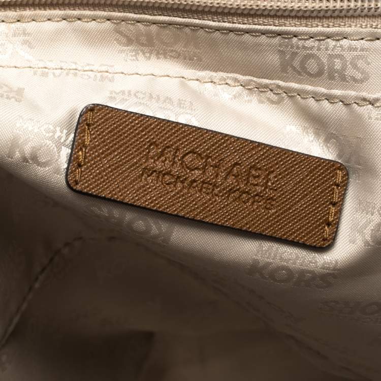 Pre Owned MICHAEL Michael Kors Multicolor Leather Colorblock Travel Tote