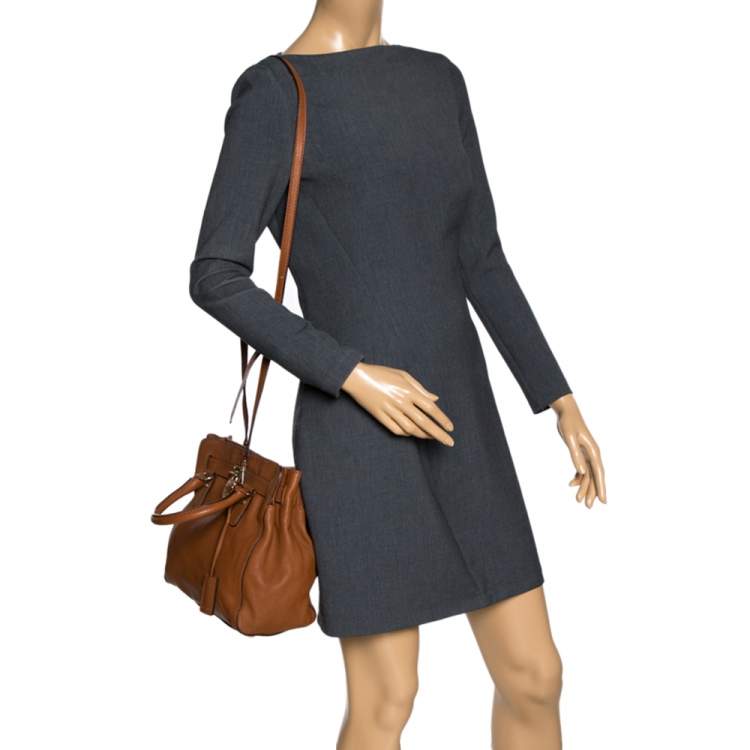 مملوكة مسبقًا MICHAEL Michael Kors Tan Leather Hamilton Tote