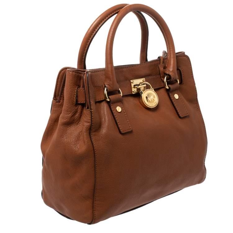 مملوكة مسبقًا MICHAEL Michael Kors Tan Leather Hamilton Tote