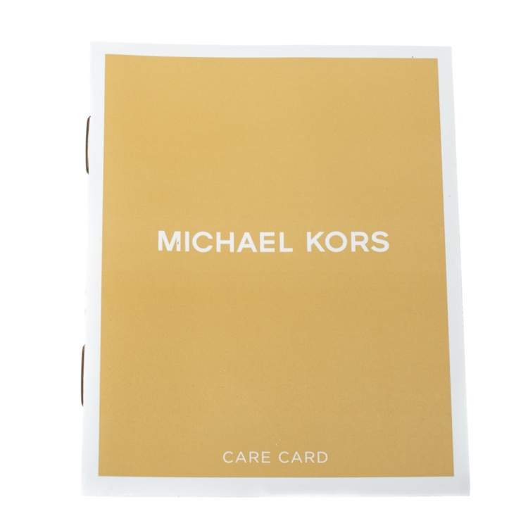 Pre Owned Michael Kors Tri Color Monogram Coated Canvas and Leather Kinsley Top Handle Bag