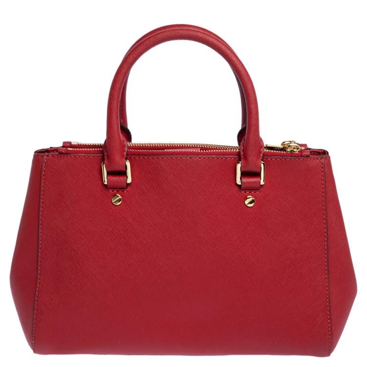 مملوكة مسبقًا Michael Michael Kors Red Leather Sutton Tote