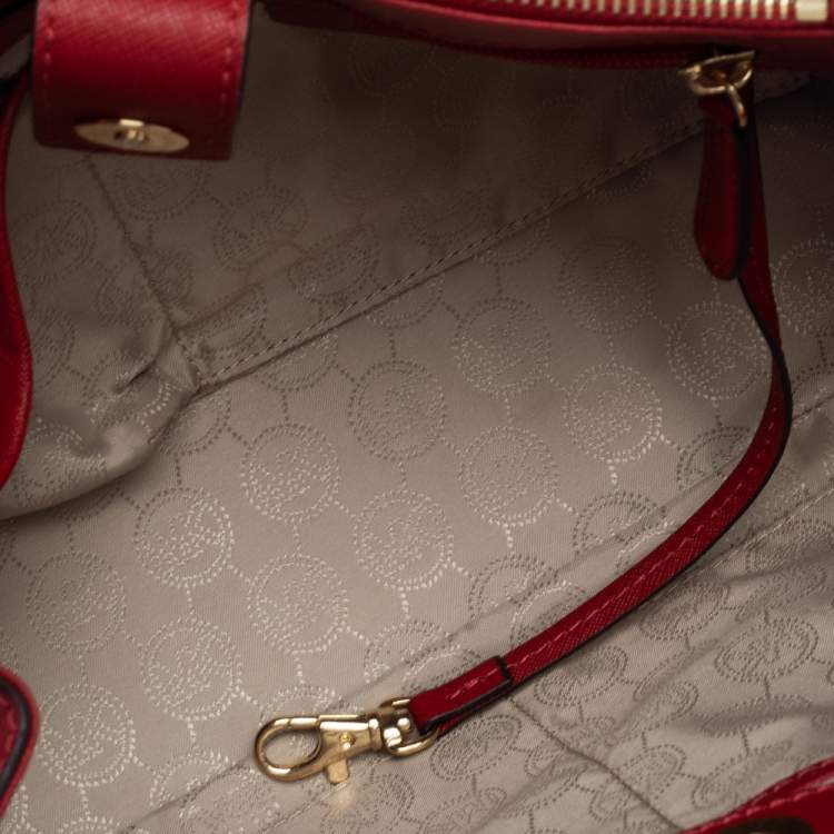 مملوكة مسبقًا Michael Michael Kors Red Leather Sutton Tote