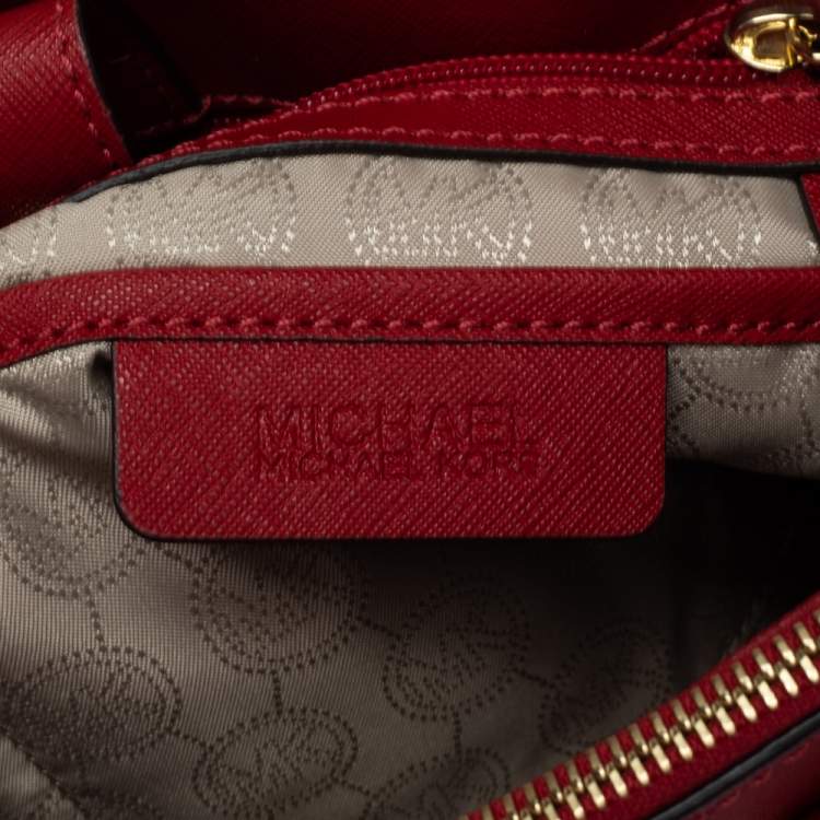 مملوكة مسبقًا Michael Michael Kors Red Leather Sutton Tote