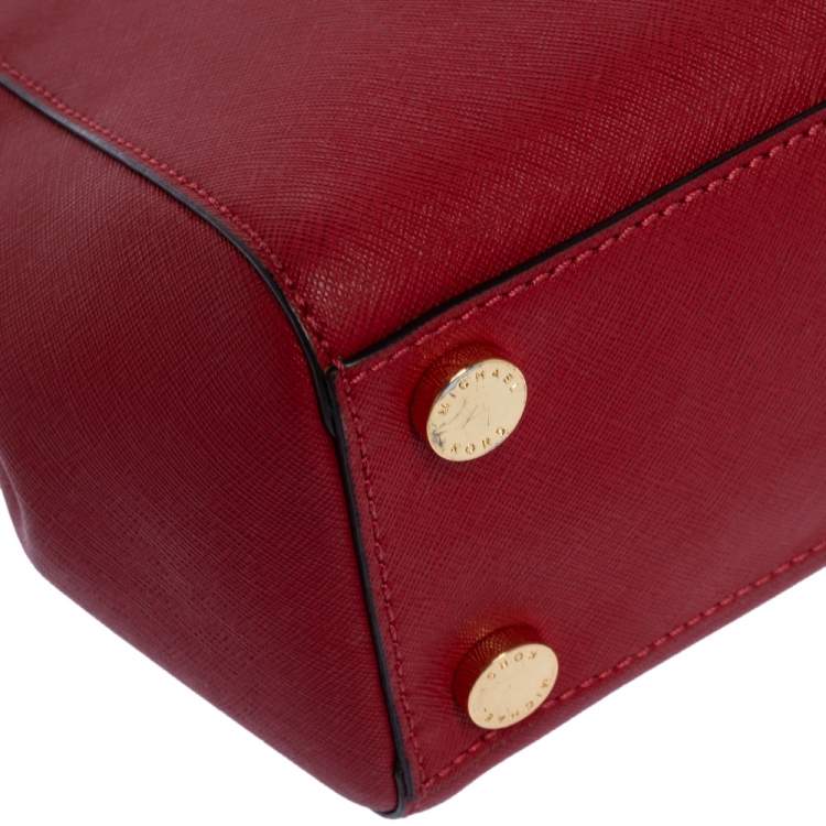 مملوكة مسبقًا Michael Michael Kors Red Leather Sutton Tote