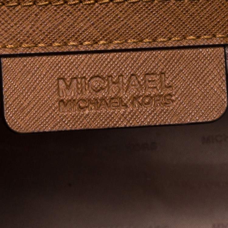 Pre Owned MICHAEL Michael Kors Brown Leather Medium Selma Satchel