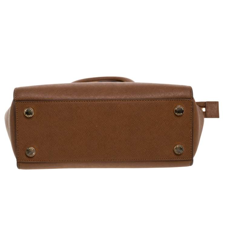 Pre Owned MICHAEL Michael Kors Brown Leather Medium Selma Satchel