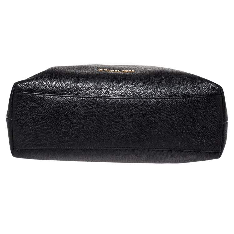 Pre Owned MICHAEL Michael Kors Black Grained Leather Karson Hobo
