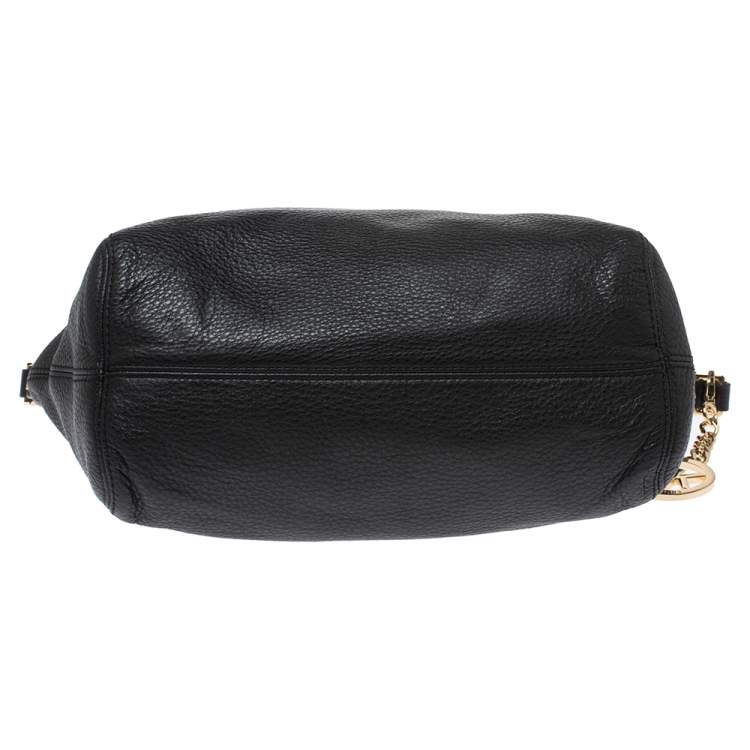 Pre Owned MICHAEL Michael Kors Black Leather Chain Shoulder Bag
