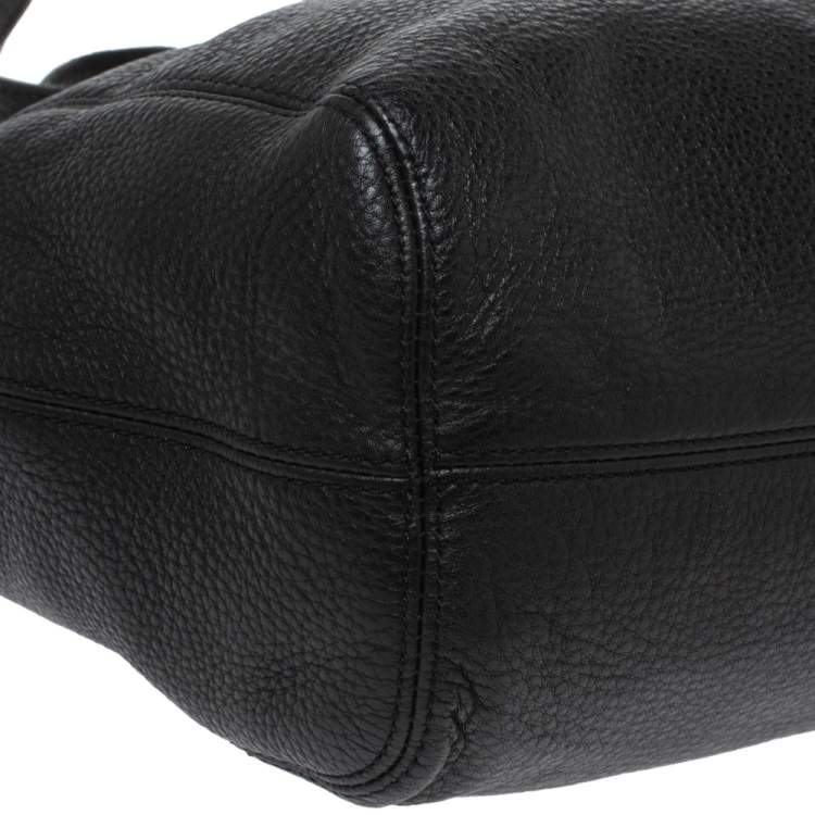 Pre Owned MICHAEL Michael Kors Black Leather Chain Shoulder Bag