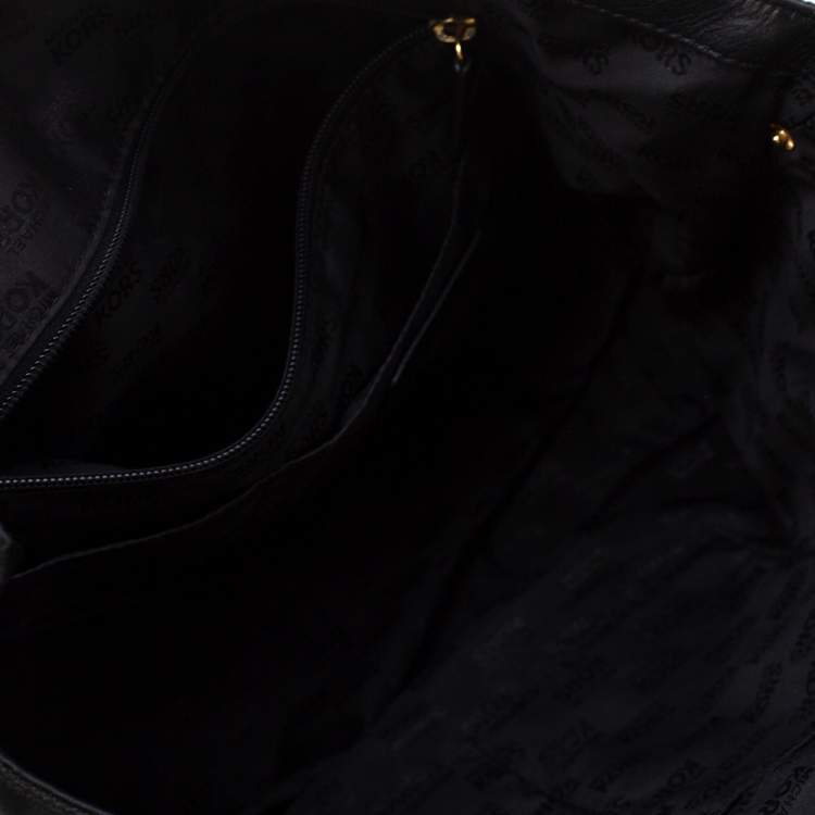 Pre Owned MICHAEL Michael Kors Black Signature Canvas Travel Tote