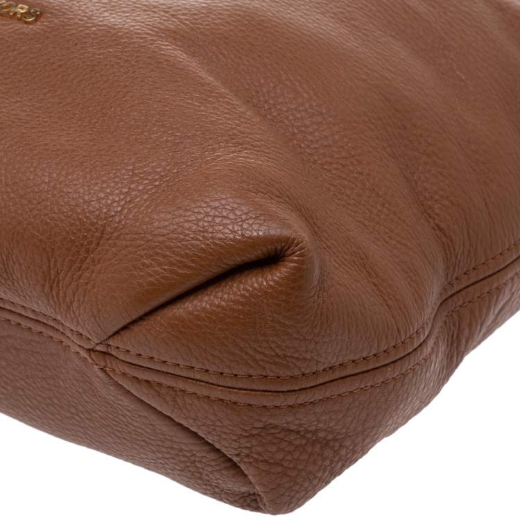 Pre Owned MICHAEL Michael Kors Brown Leather Bedford Tassel Shoulder Bag