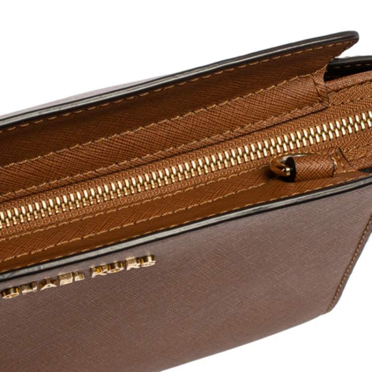 Pre Owned MICHAEL Michael Kors Brown Leather Medium Selma Crossbody Bag 