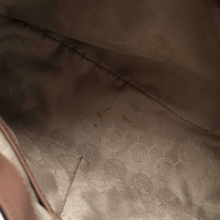 Pre Owned Michael Michael Kors Old Rose Leather Sofia Tote