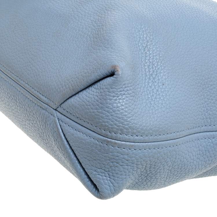 Pre Owned MICHAEL Michael Kors Blue Grained Leather Hobo