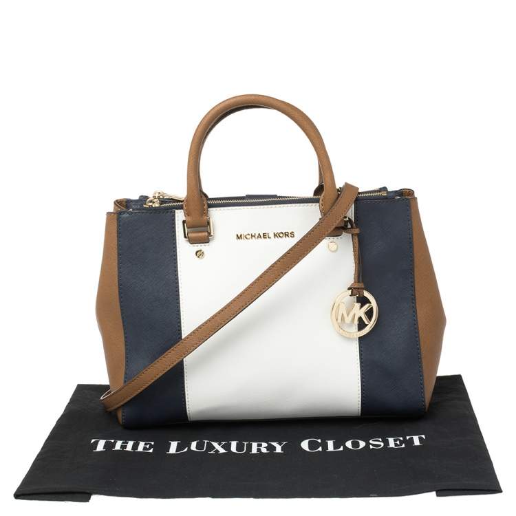 Pre Owned MICHAEL Michael Kors Multicolor Leather Medium Sutton Tote