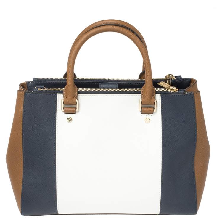 Pre Owned MICHAEL Michael Kors Multicolor Leather Medium Sutton Tote