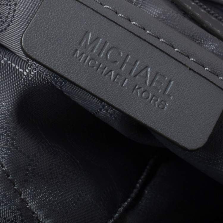 مملوكة مسبقًا MICHAEL Michael Kors Grey Soft Leather Large Florence Satchel