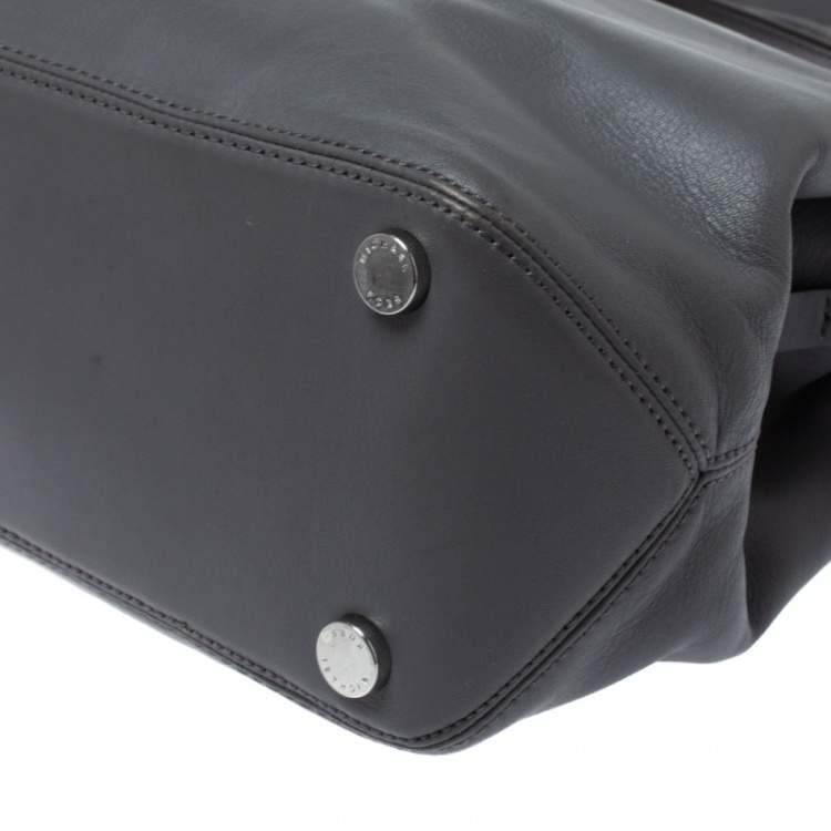 مملوكة مسبقًا MICHAEL Michael Kors Grey Soft Leather Large Florence Satchel