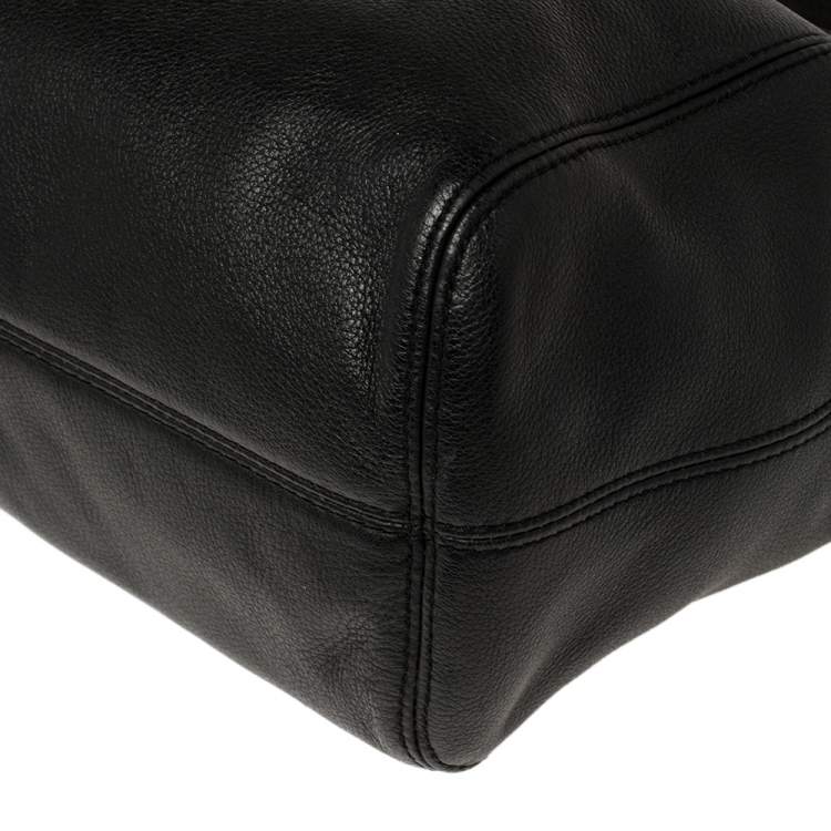 Pre Owned MICHAEL Michael Kors Black Leather Chain Shoulder Bag