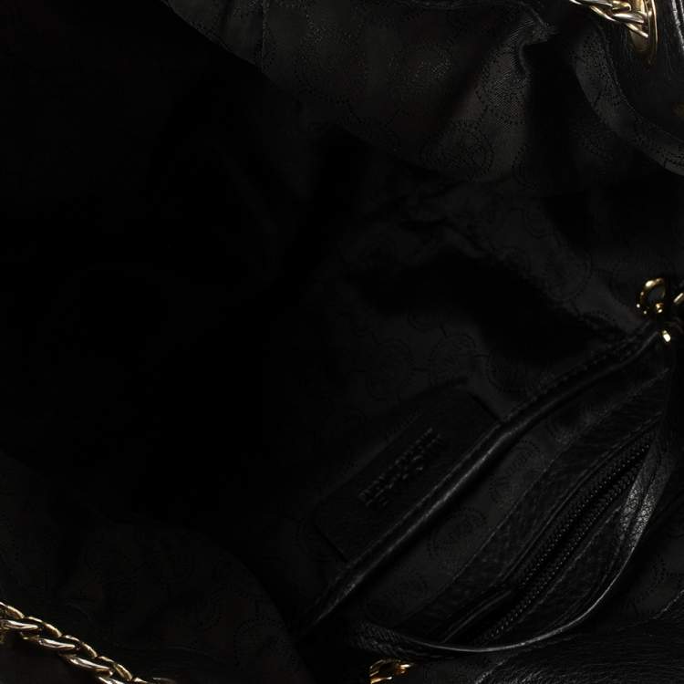 Pre Owned MICHAEL Michael Kors Black Leather Chain Shoulder Bag