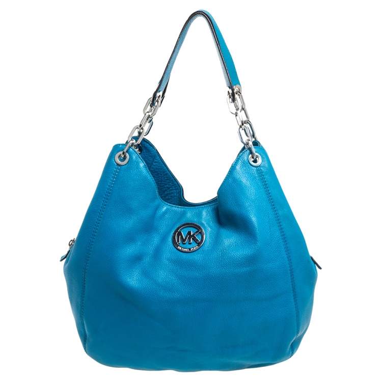 michael kors blue hobo