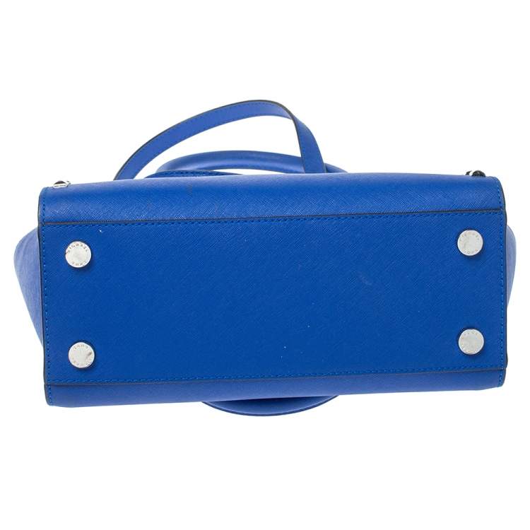 مملوكة مسبقًا MICHAEL Michael Kors Blue Leather Selma Studded Tote