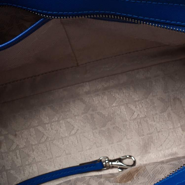 مملوكة مسبقًا MICHAEL Michael Kors Blue Leather Selma Studded Tote