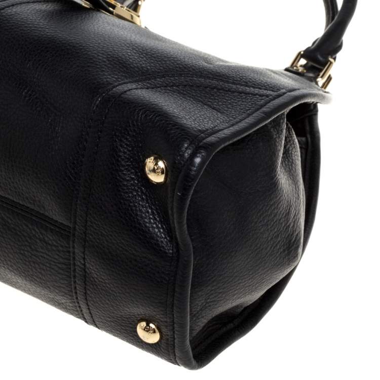 Pre Owned MICHAEL Michael Kors Black Leather Hudson Hobo 