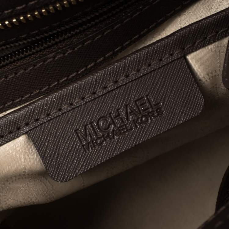 مملوكة مسبقًا MICHAEL Michael Kors Dark Brown Leather Large Selma Satchel
